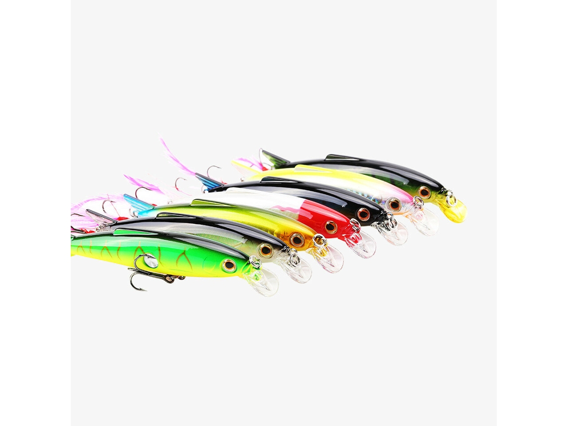 5seaknight Sk007 Minnow 16g 100mm 06-12m 1pc Señuelos De Pesca Con Plumas Cebos Artificiales Swimbait Wobblers Señuelo De Pesca Minnow