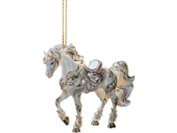 Adornos Navideños Temática Ecuestre Figura Acrílica 2d Colgante Decoración Navideña Hogar Fiestas Pared
