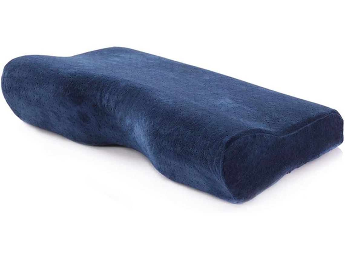 Travesseiro Cervical De Espuma Viscoelástica Eifson Para Pescoço E Ombros, Para Quem Dorme De Lado (azul Marinho)