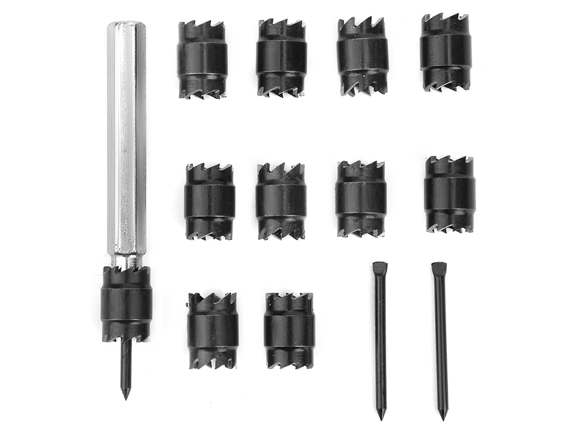Juego De 13 Brocas Rotativas De Doble Cara Para Soldadura Hss De 75 Mm X 7 Mm.