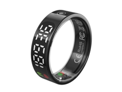 Anillo inteligente con pantalla táctil, carga inalámbrica, control de salud, resistente al agua hasta 5 ATM para M Nostalgia88