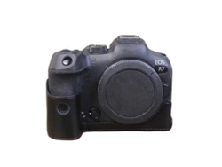Estuche protector de piel sintética con apertura para batería compatible con la cámara digital Canon Eos R7 Facpoet