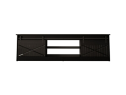 Mueble de TV CAMA MEBLE GRANERO RTV CZ Negro Laminado Madera MDF Aglomerado 200x56,7x35 cm