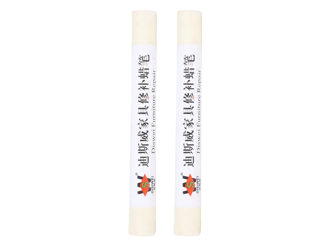 2 Lápices De Cera De Arce Blanco Para Reparar Arañazos En Muebles Y Suelos.