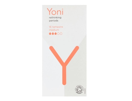YONI_Organic Cotton Tampons tampony z bawe?‚ny organicznej Medium 16szt