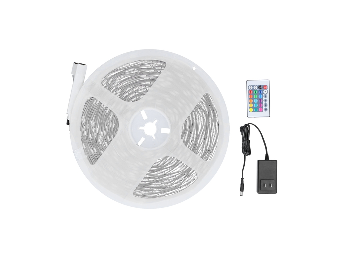 2026-tira Led 15m Rgbw 5050 Lámparas Destacadas Control Remoto 24 Teclas Usb Para Dormitorio Bar Enchufe Us 100-240v