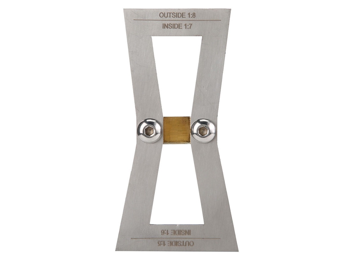 Ferramenta de marcenaria régua para entalhes em dente de serra, aço inox S/MARCA