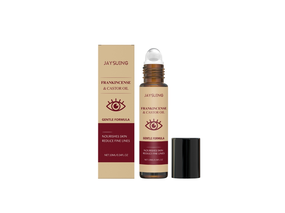 Aceite de ricino en rodillo para ojos para masajear los ojos