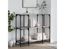 Mesa Consola | Mesa De Entrada | Mesa De Apoyo Madera De Ingeniería Gris Sonoma 102x35x90 Cm
