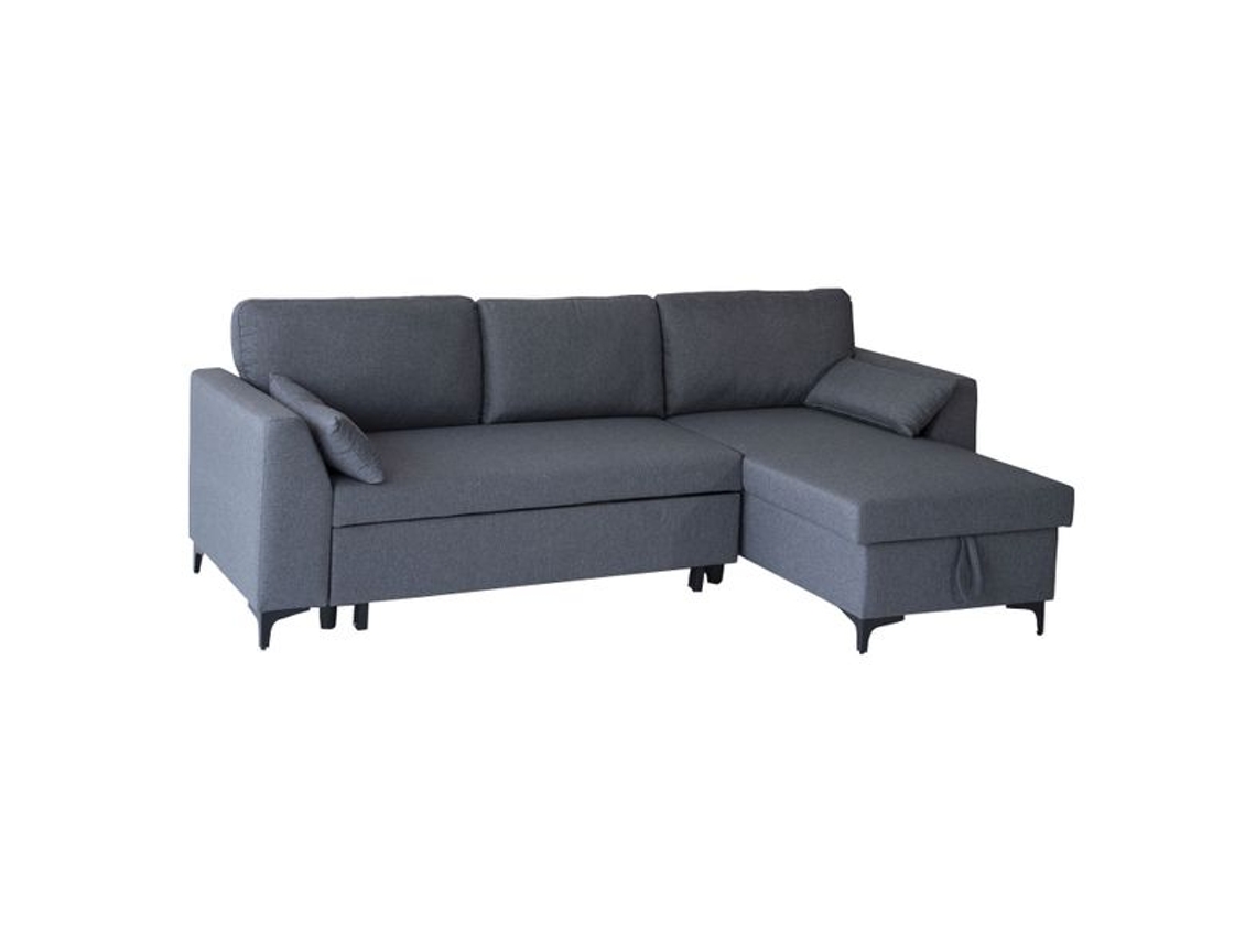 Sofá convertible LOGAN 3 plazas gris chiné