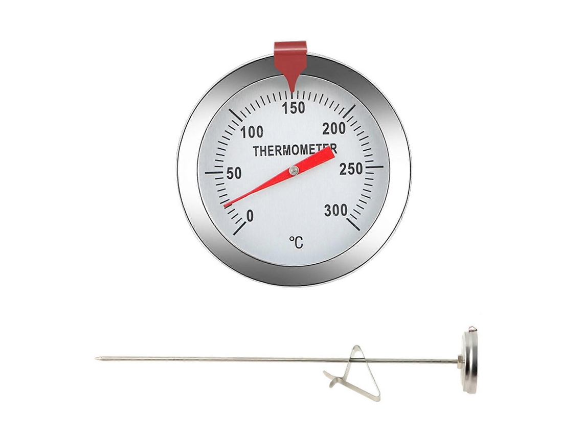 Termómetros para horno, termómetro de esfera grande, control de parrilla, cocina, 300 °C, para barbacoa, horneado, ganchos, T GOKOCO