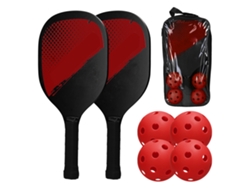 Kklv-set De Raquetas De Pickleball: 2 Raquetas Y 4 Pelotas Com Bolsa De Transporte Para Homem E Mulher