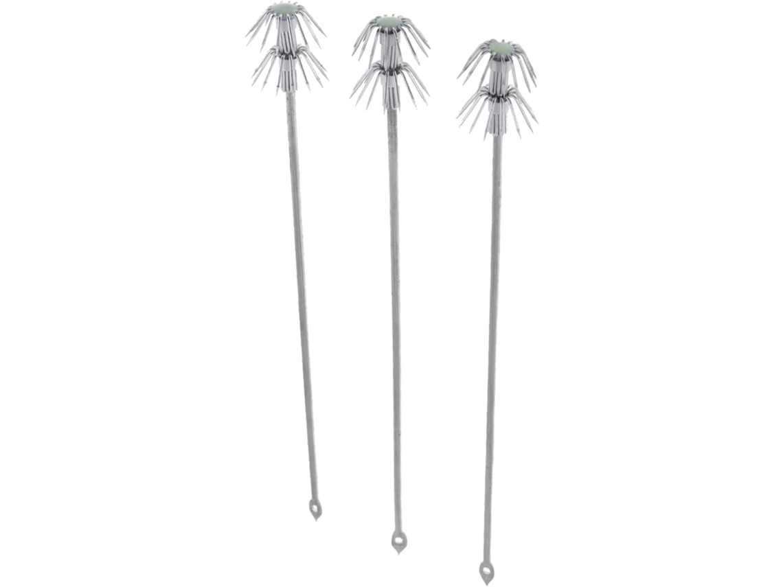 Juego De Anzuelos Portátiles Moisture Circle Fish, 3 Piezas/paquete, Para Pesca En Agua Salada, Cebos Lumin...