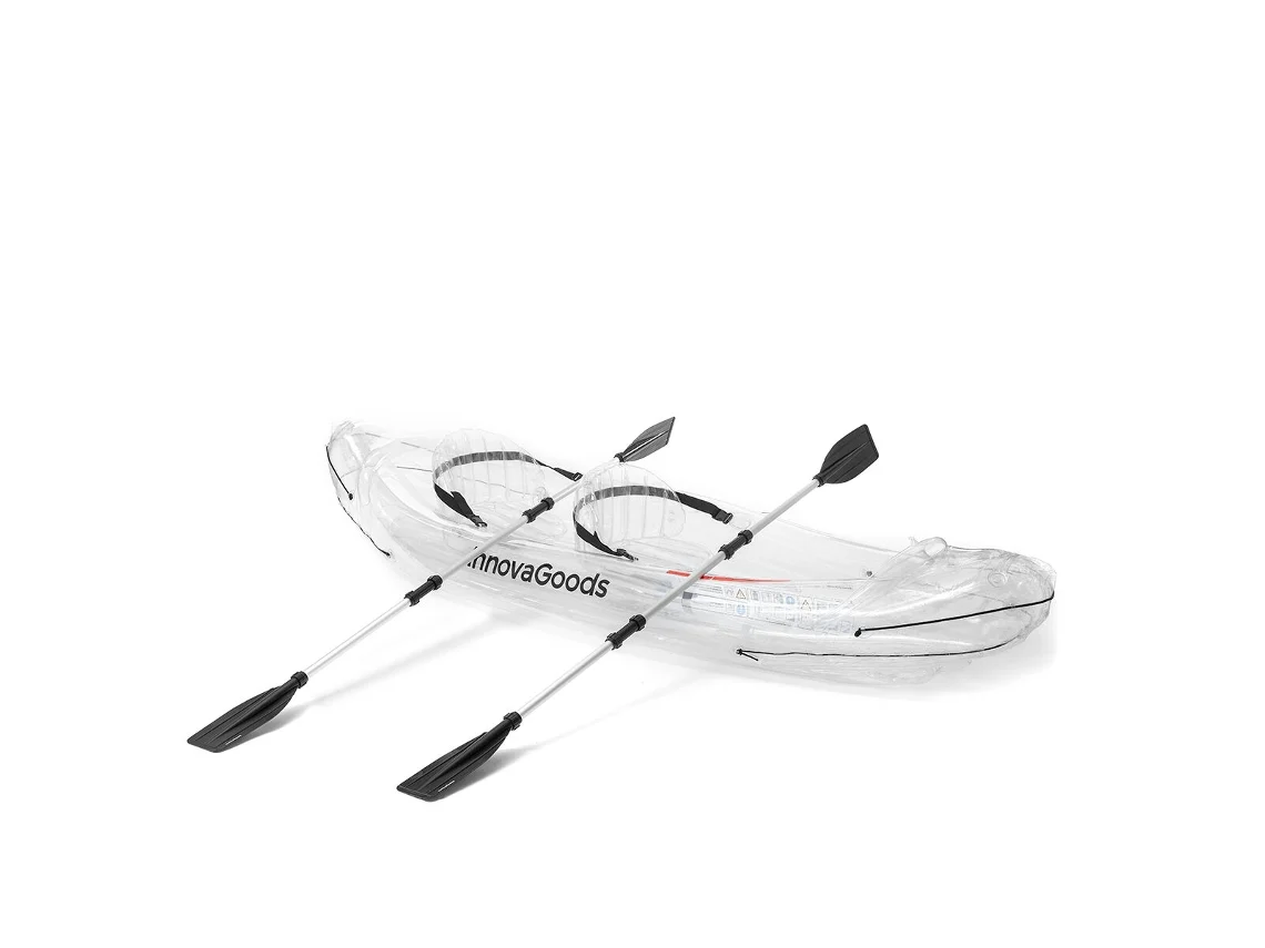 Kayak Hinchable Transparente con Accesorios Paros INNOVAGOODS 312 cm 2 plazas