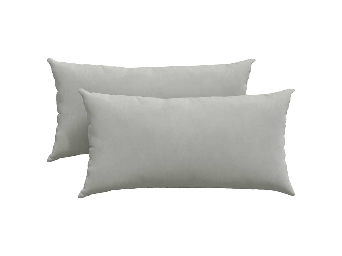 Cojines para sofá, 2 unidades, gris claro, 80x40cm HARLANV1