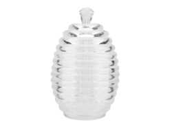 Tarro Transparente Con Forma De Panal Y Gotero, 265 Ml, Para Almacenamiento Y Dosificación.