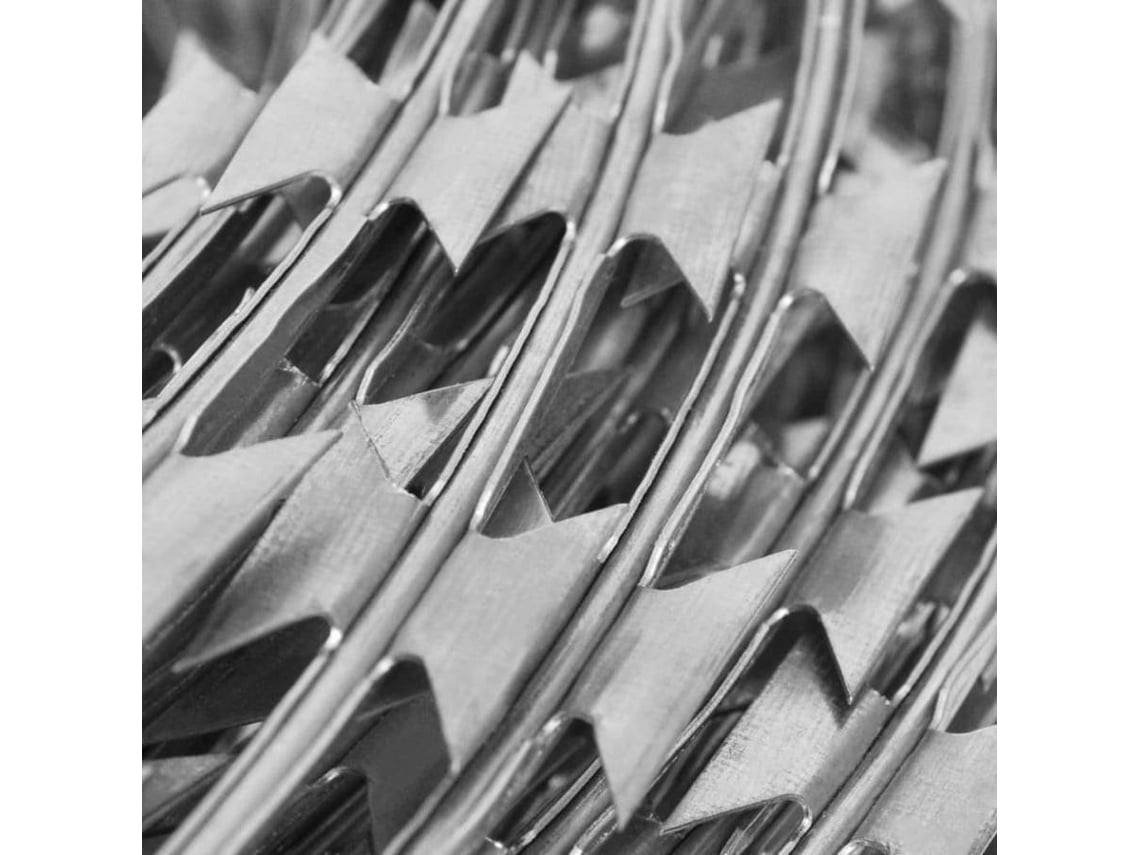 vidaXL Alambre de espino concertina acero galvanizado 300 m