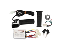 Kit De Conversión Para Bicicleta Eléctrica De 24 V Y 500 W Con Acelerador De Puño Y Pantalla Cuadrada Para Bricolaje.
