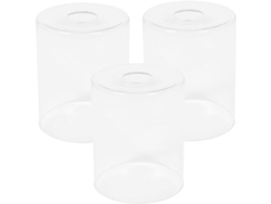 3 cubiertas de vidrio transparente para lámparas colgantes decorativas Gokoco