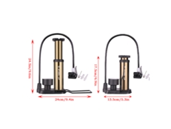 Bomba De Aire Para Bicicleta Wheel Up 160 Psi Con Manómetro, Portable Para Mtb, Valvas Presta Schrader