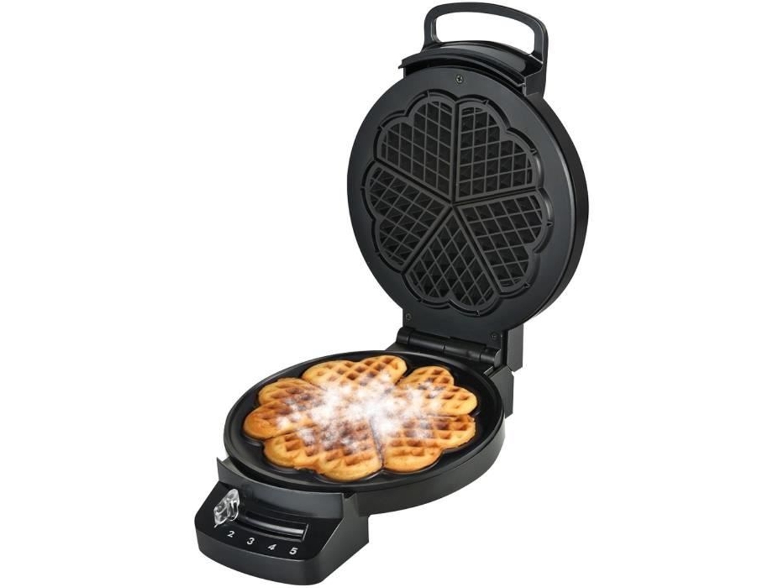 Máquina para hacer waffles Little Balance con 5 velocidades y forma de corazón