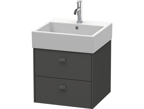 Mueble bajo encimera DURAVIT Brioso 48,4 x 45,9 cm 2 cajones incl. hueco para sifón y delantal para lavabo Vero Air 235050