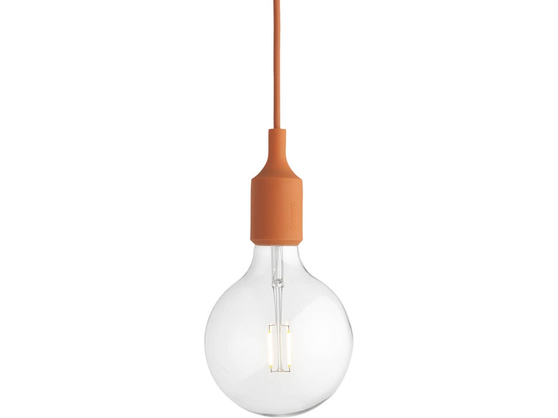 prometedor Estructuralmente Hazlo pesado Lámpara de Suspensión MUUTO E27 (Naranja - 40 × 12.5 × 23 cm - Silicona)