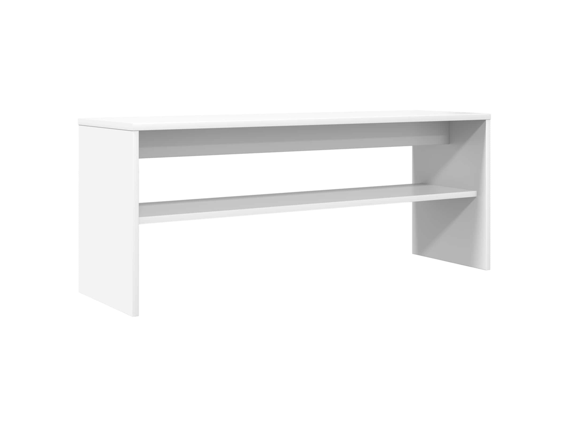 Mueble de TV blanco MAISON EXCLUSIVE en madera procesada 100x30x40 cm