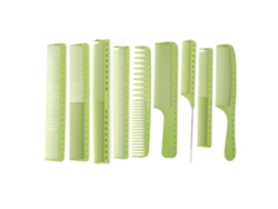 Set De 9 Peines Profesionales Para Estilismo De Cabello Masculino