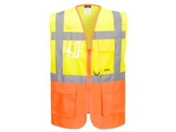 Chaleco ejecutivo de alta visibilidad práctico y ligero / Amarillo naranja / S Portwest