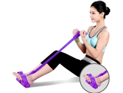Entrenamiento abdominal con cuerda elástica