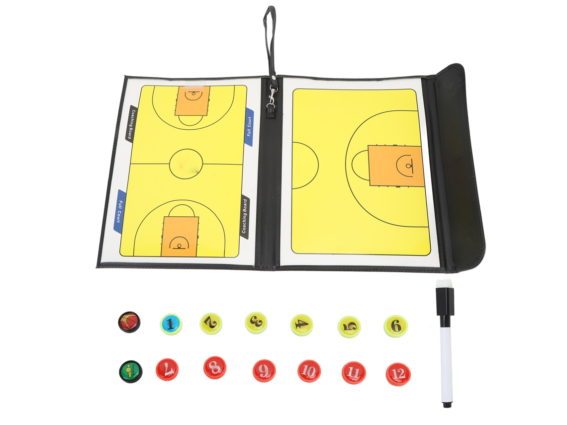 Rebe-tablero De Entrenamiento De Baloncesto Plegable Magnético Con Marcador Y Piezas Para Estrategias Deportivas