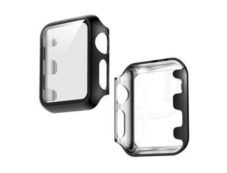 Apple Watch Series 3, 2 y 1, caja de vidrio revestido de cobertura total de 38 mm (negro)
