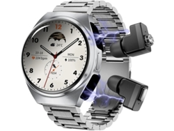 Reloj inteligente con auriculares inalámbricos, llamadas Bluetooth, reloj para hombre de 1,5 pulgadas, material de acero, cuerpo ultrafino, efecto 9D Yizhood