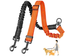 Collar Para Mascotas A Prueba De Explosiones, Retráctil Automático, Modelo Para Uno O Dos Perros - Naranja