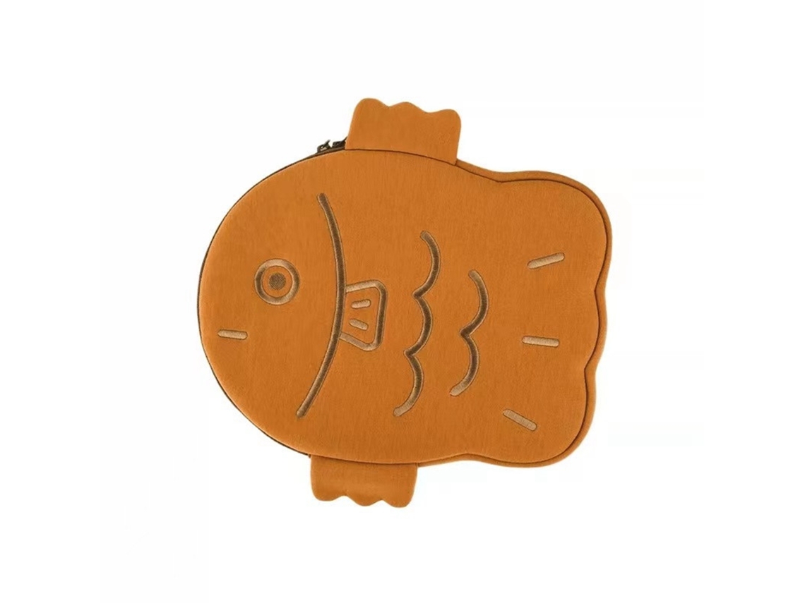 Bolsa de almacenamiento para tabletas Yhl con un bonito diseño de taiyaki, funda de algodón suave resistente a los impactos para tabletas de 13 pulgadas.