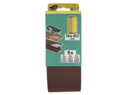 Wolfcraft 1890100 - 1 Juego De Lijas De Banda De 9 Piezas, 76 X 457