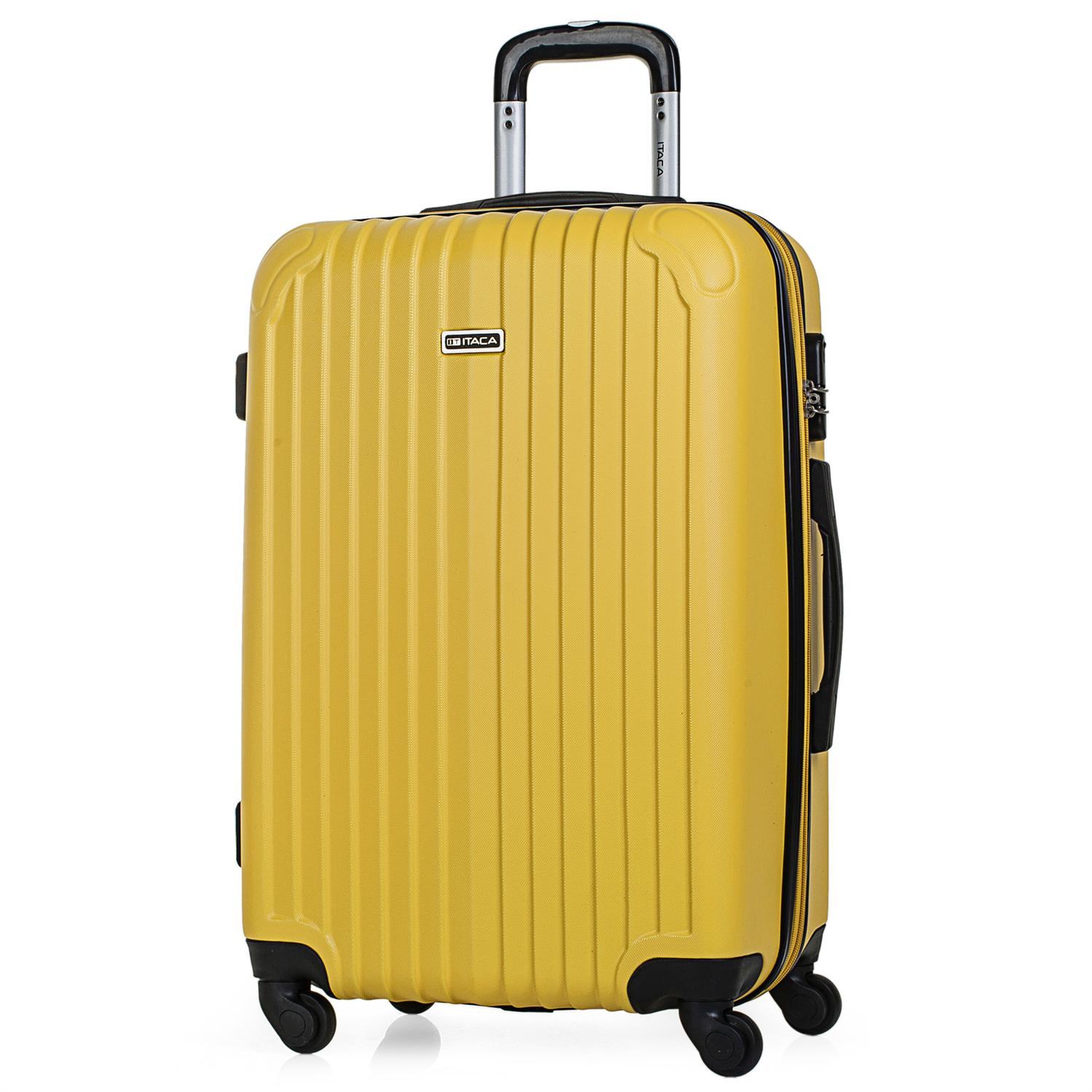 Maleta De Viaje itaca abs 70 l amarillo trolley 60 cm t71500