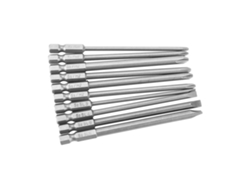 Juego De 10 Puntas De Destornillador Y Destornillador Phillips Ph1 Y Ph2 De Acero S2 De 1/4 De Pulgada (100 Mm).