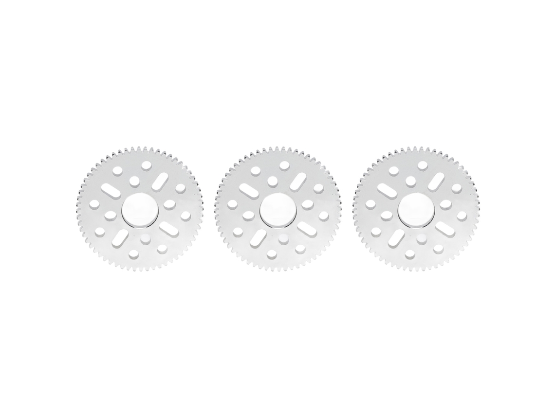 2026velora-3 Peças Engrenagem Reta Dentes 0.8 Módulo 4mm Espessura 14mm Buraco Central 4312-0414-0060