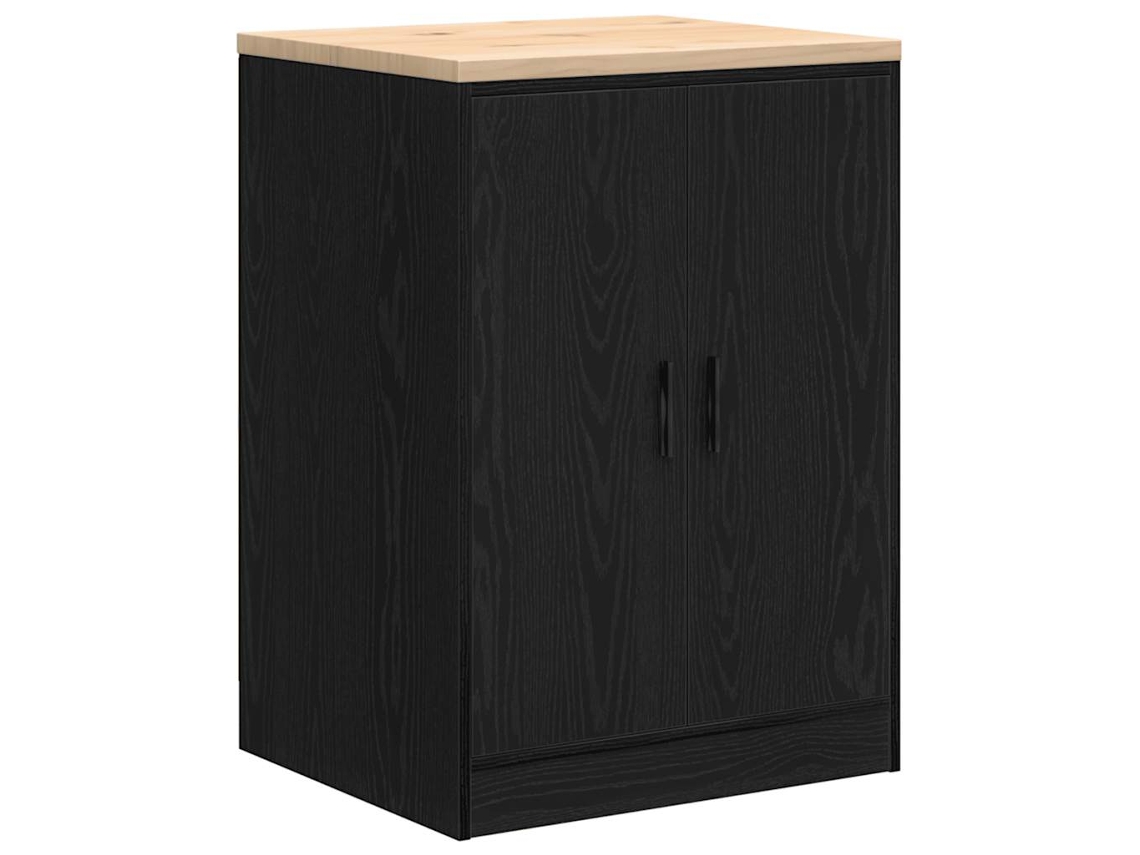 Maison Exclusive - Armario De Almacenamiento Para Garaje Negro 60x51x85 Cm