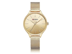 Reloj casual para mujer Curren 9024 con brazalete de acero, resistente al agua y movimiento de cuarzo.