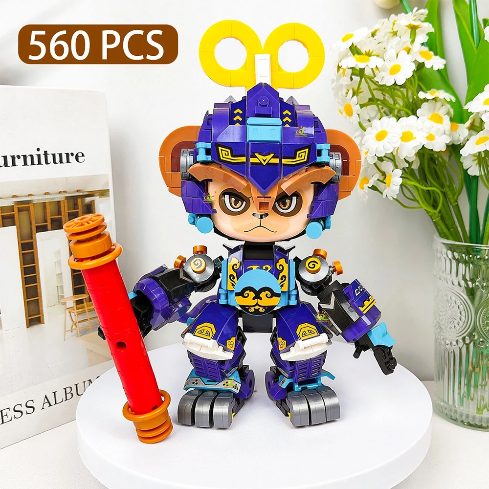 Serie De Bloques De Construcción De Modelos Animales Moc, Juguetes Ensamblados