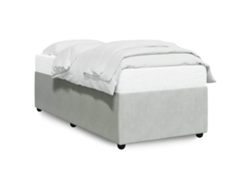 Maison Exclusive - Estructura De Cama Sin Colchón Terciopelo Gris Claro 90x200 Cm