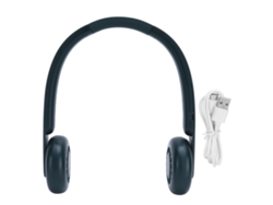 Ventilador de cuello USB portátil, 3 velocidades, verde