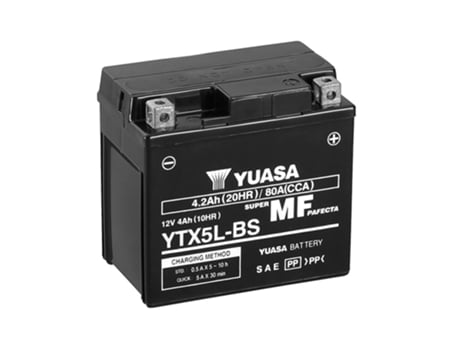 Batería de moto YUASA YTX5L-BS 12V 4AH