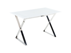 Mesa de comedor BELIANI Attica de Vidrio templado Blanco 70x120x75