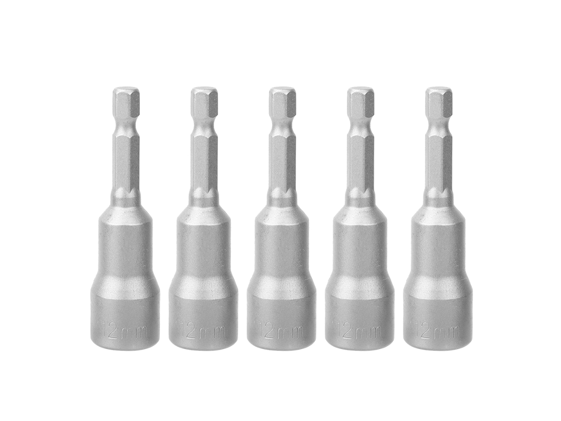 5 Adaptadores Neumáticos Para Taladro, Llave Hexagonal Magnética Fuerte De 65 Mm (diámetro 12 Mm)