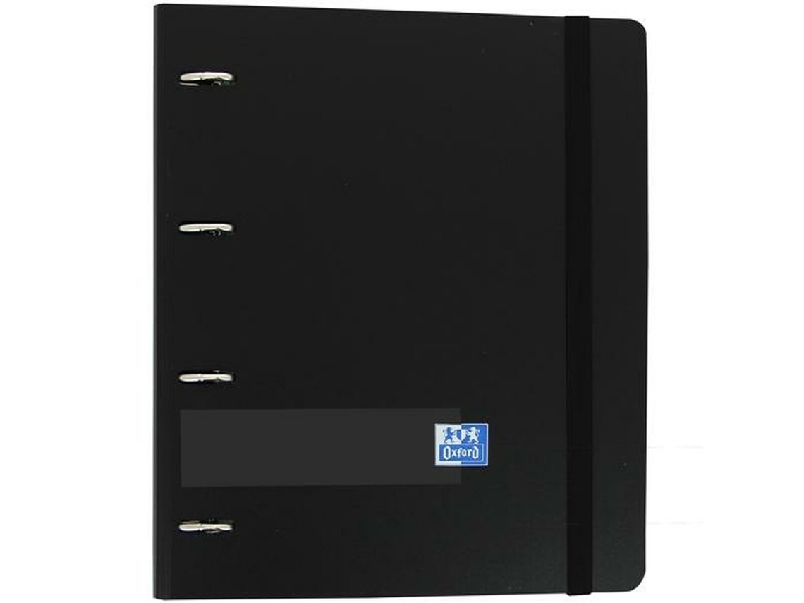 Carpeta de anillas Oxford Recambio (100 Hojas) Negro A4