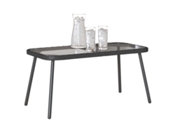 Maison Exclusive - Mesa De Café Negro 90 X 45 X 43 Cm Ratán Sintético